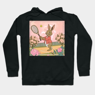 Tennis Sports Player College Sports Lover Rabbit Bunny Hoodie